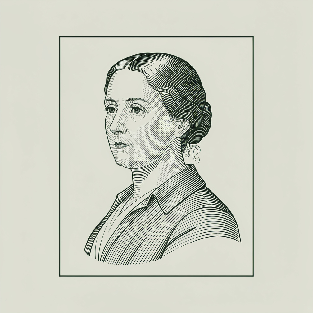 Portrait gravé de Camille Roussel