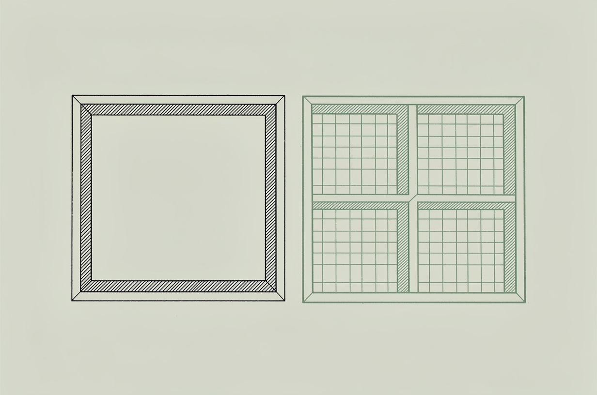 Comparaison technique entre un bloc unique et une grille de huit petits blocs, illustrant le prix d’une séance isolée face au prix d’une cure complète
